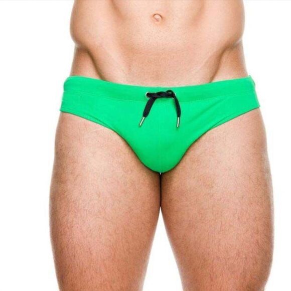 Men's micro beach bikini low rise swim briefs swimwear green speedo size XL - Picture 4 of 4